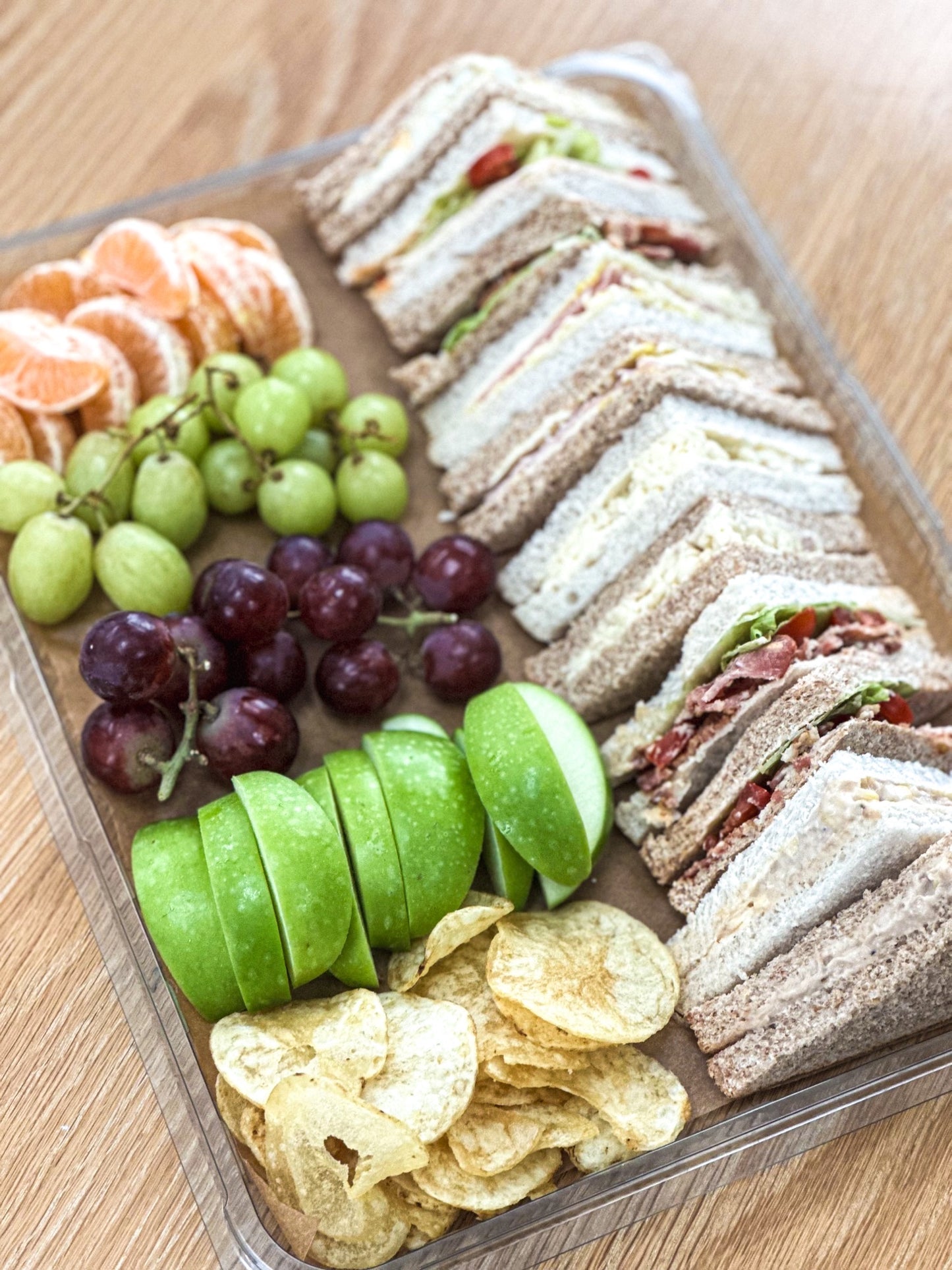 Sandwich and Fruit Platter