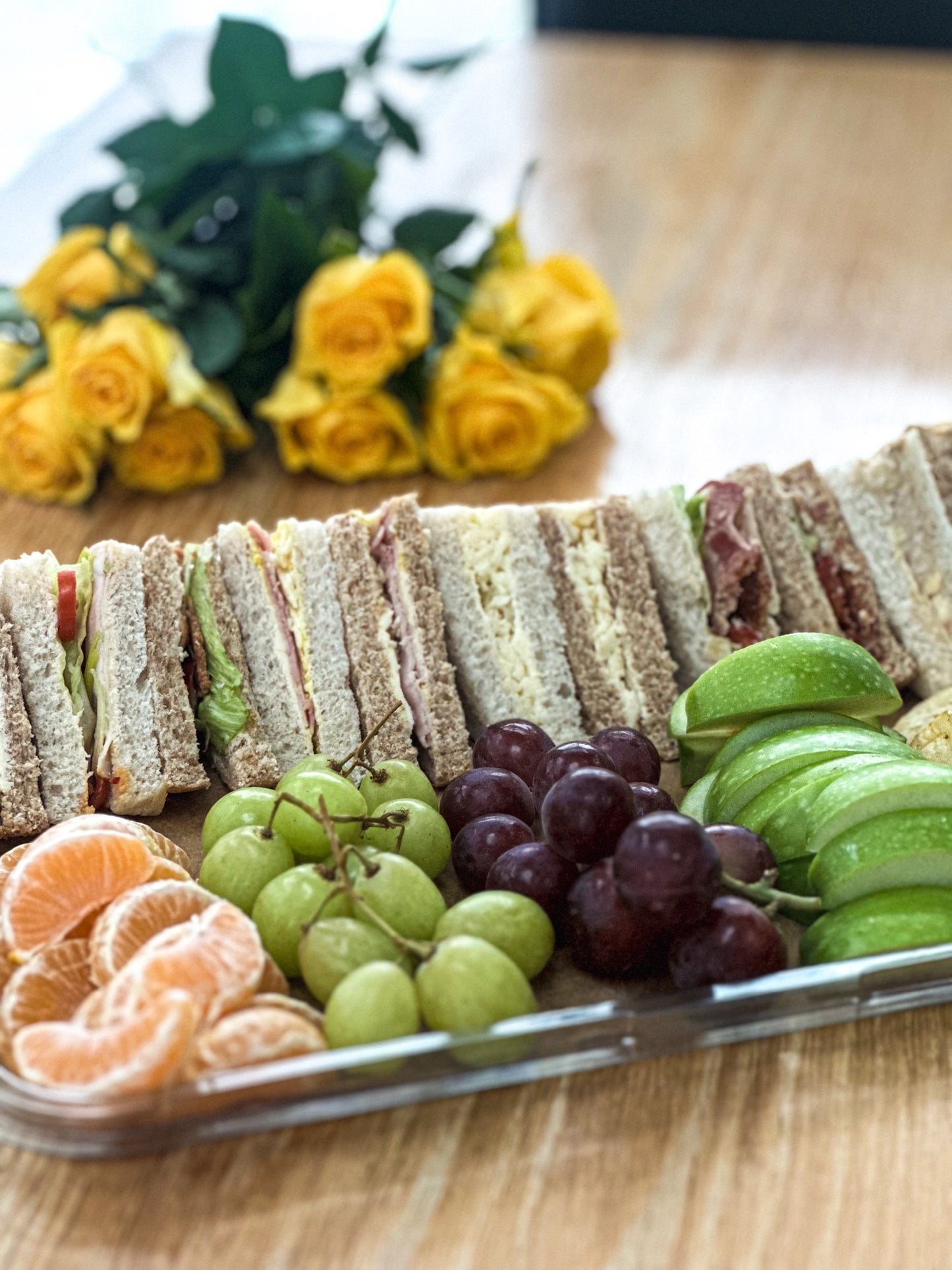 Sandwich and Fruit Platter