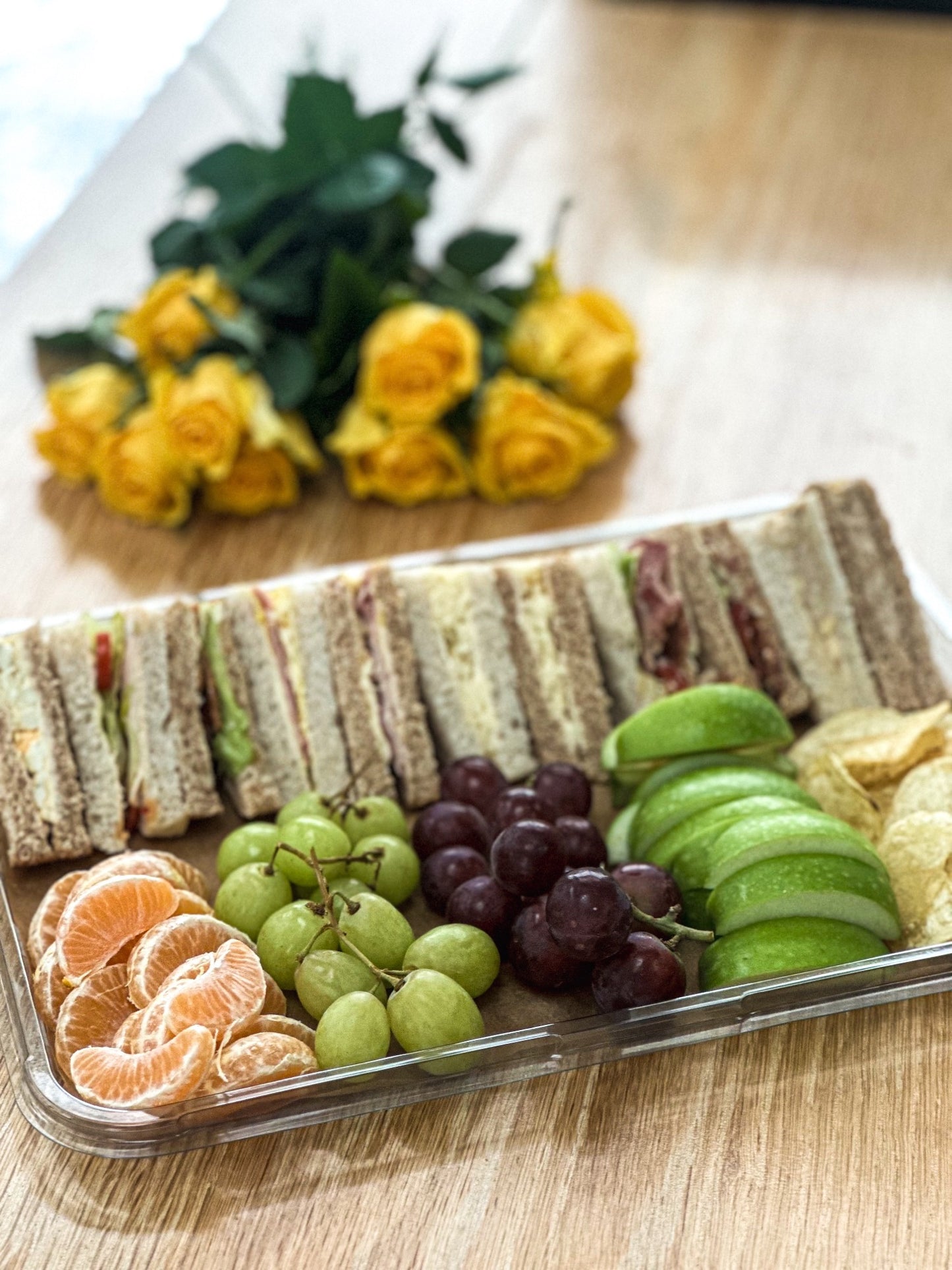Sandwich and Fruit Platter