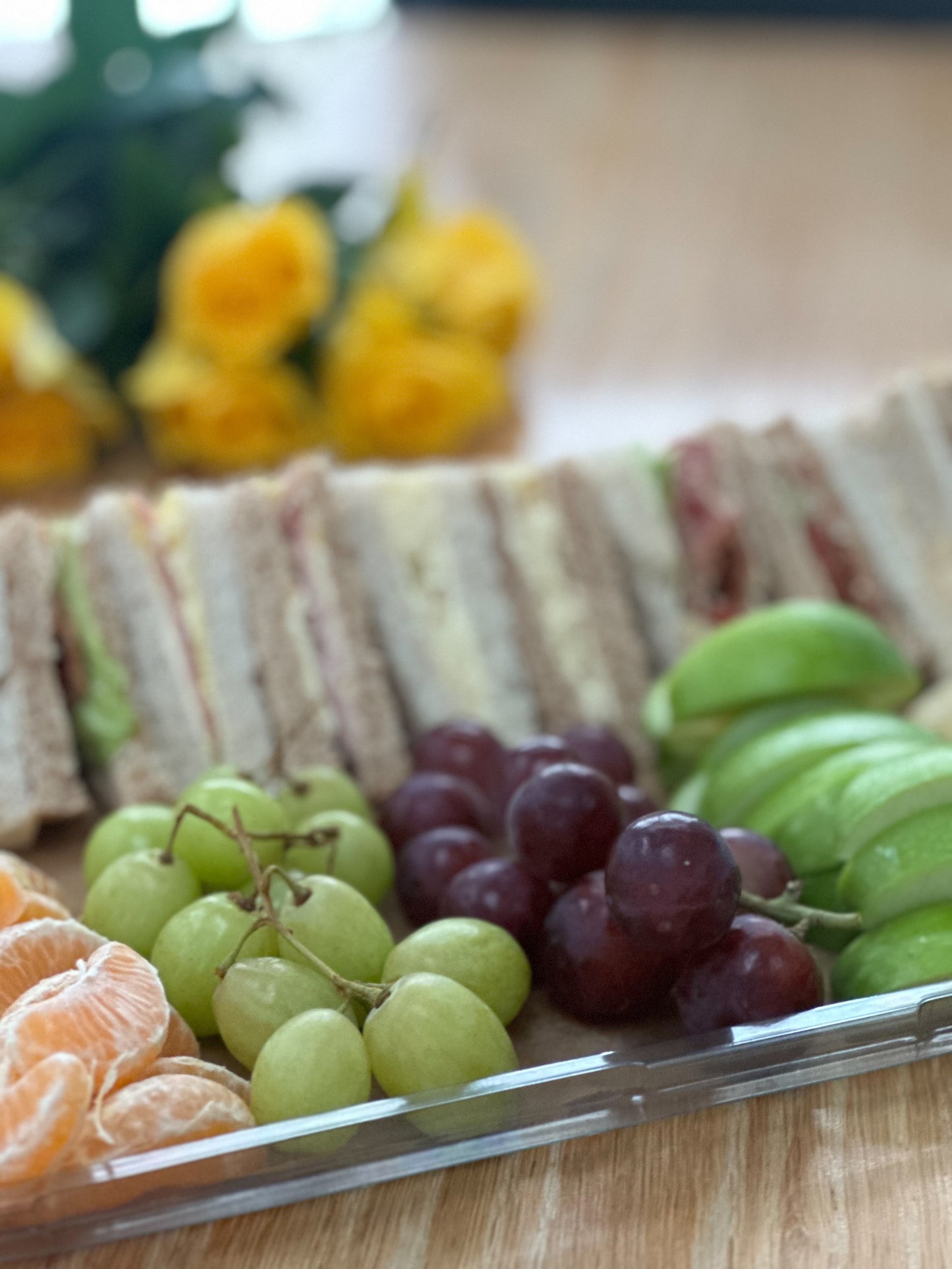 Sandwich and Fruit Platter