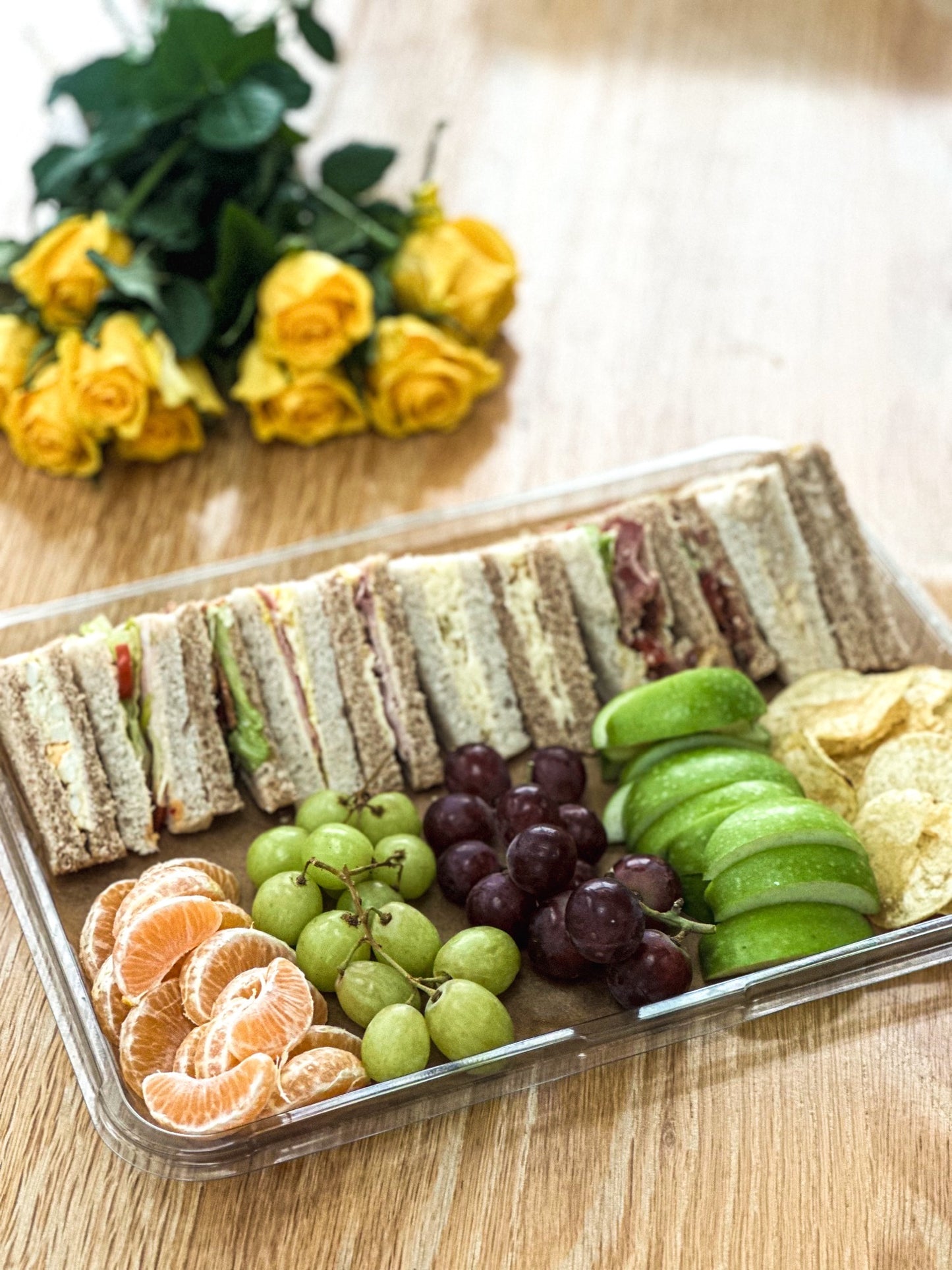 Sandwich and Fruit Platter